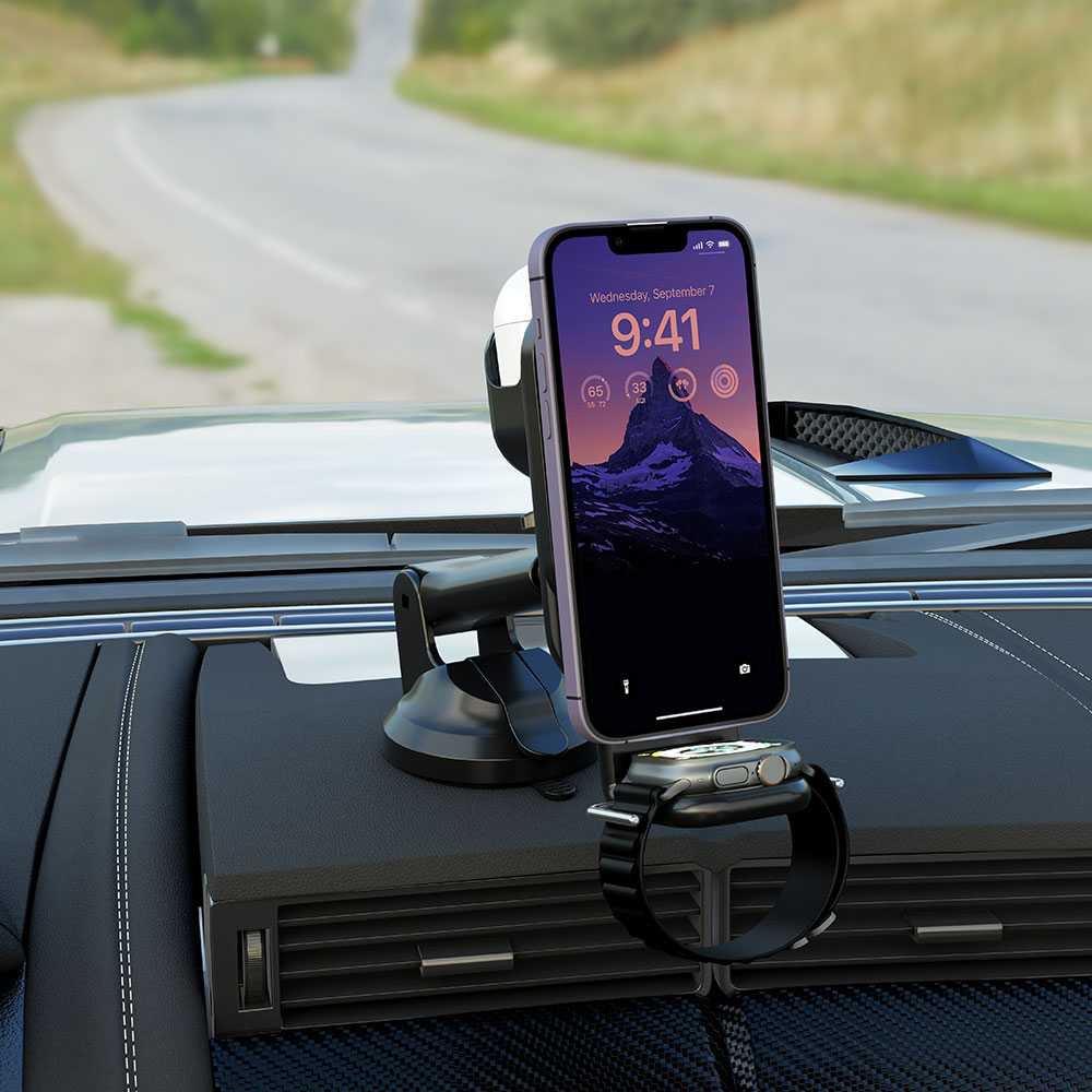 Porodo 3 in 1 MagSafe Car Mount Porodo 3 in 1 MagSafe Car Mount